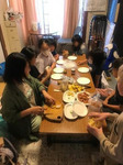 朝食準備